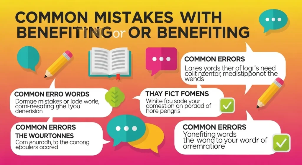 Common Mistakes with Benefitting or Benefiting