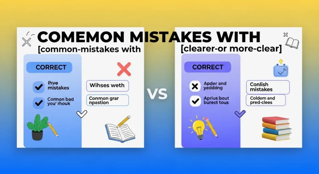 Common Mistakes with Clearer or More Clear