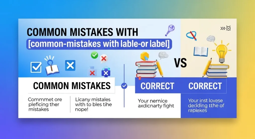 Common Mistakes with Lable or Label
