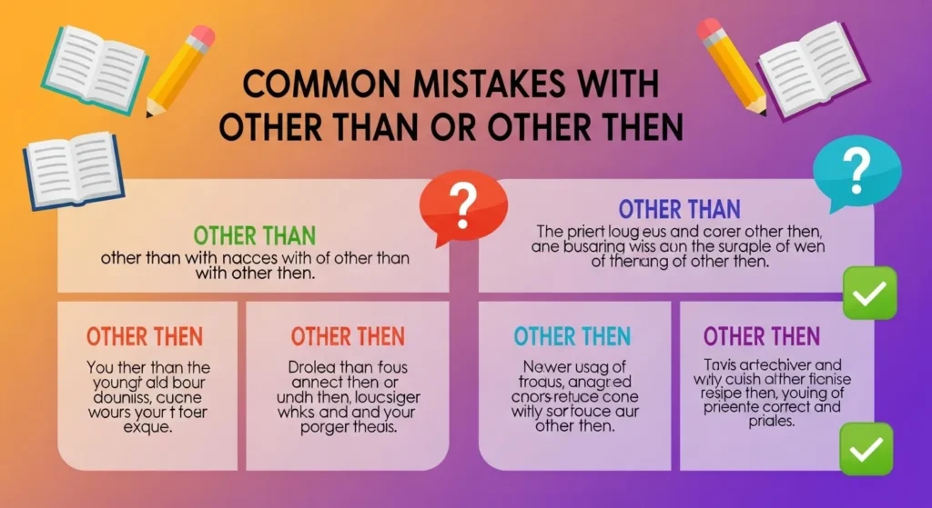 Common Mistakes with Other Than or Other Then
