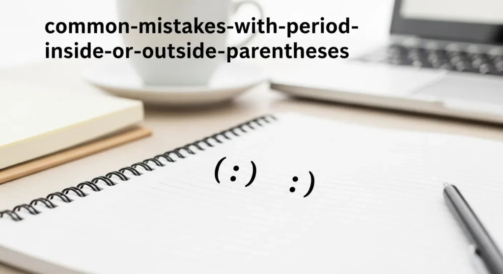 Common Mistakes with Period Inside or Outside Parentheses