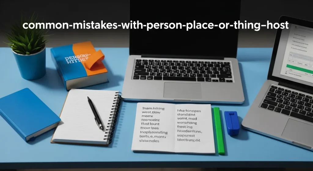Common Mistakes with Person, Place, or Thing Host