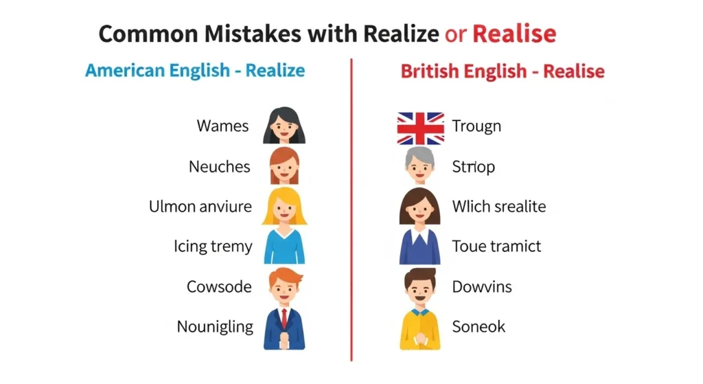 Common Mistakes with Realize or Realise