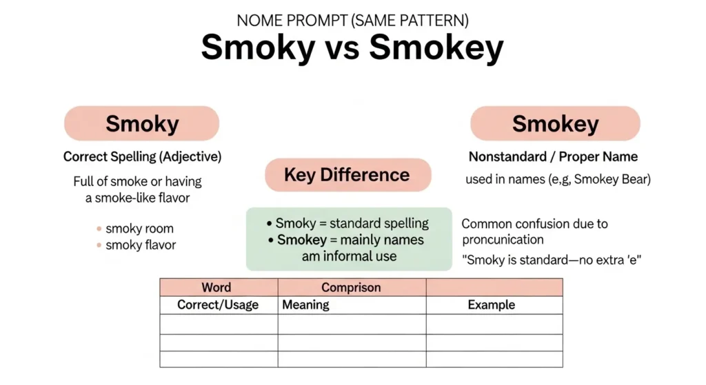 Common Mistakes with Smoky/Smokey