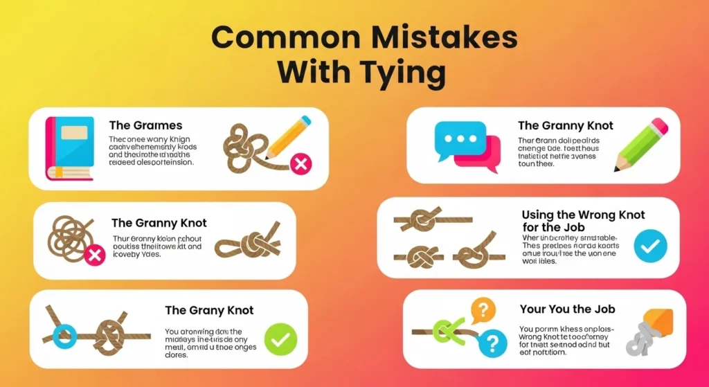 Common Mistakes with Tieing or Tying