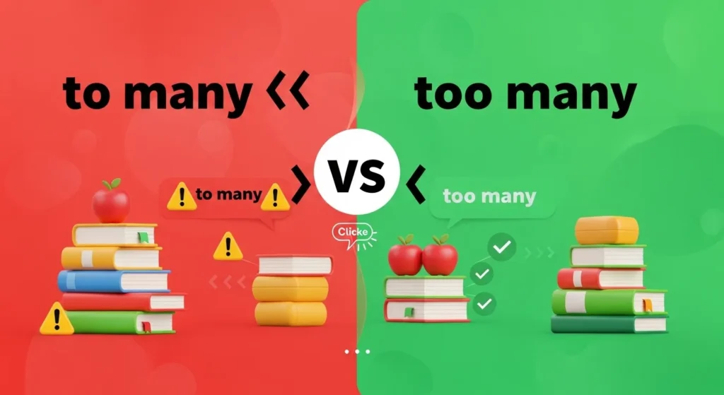 Common Mistakes with To Many or Too Many