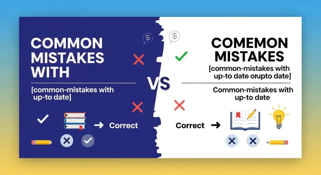 Common Mistakes with Up to Date or Up-to-Date