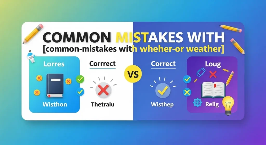 Common Mistakes with Whether or Weather