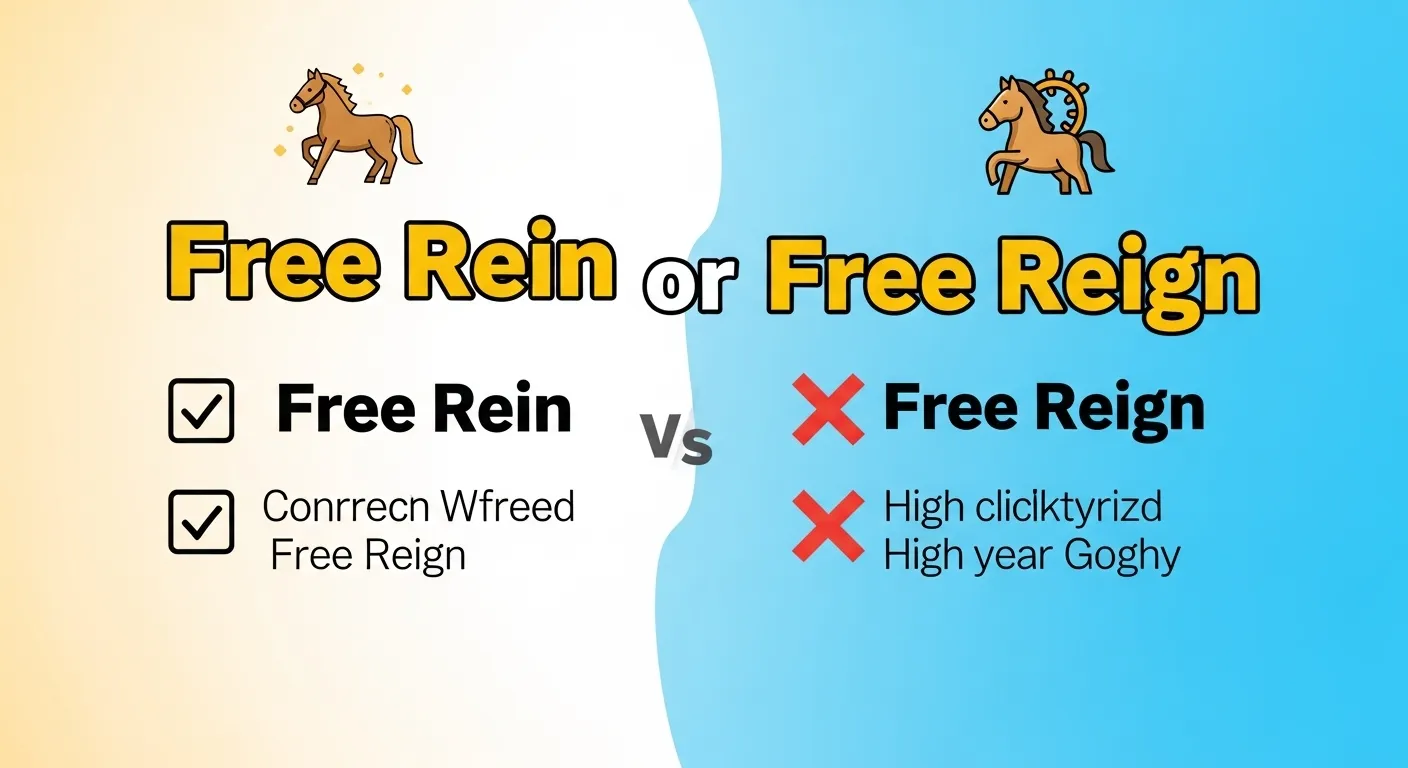 free rein or free reign