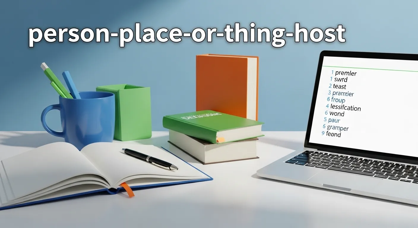 person place or thing host