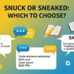 snuck or sneaked