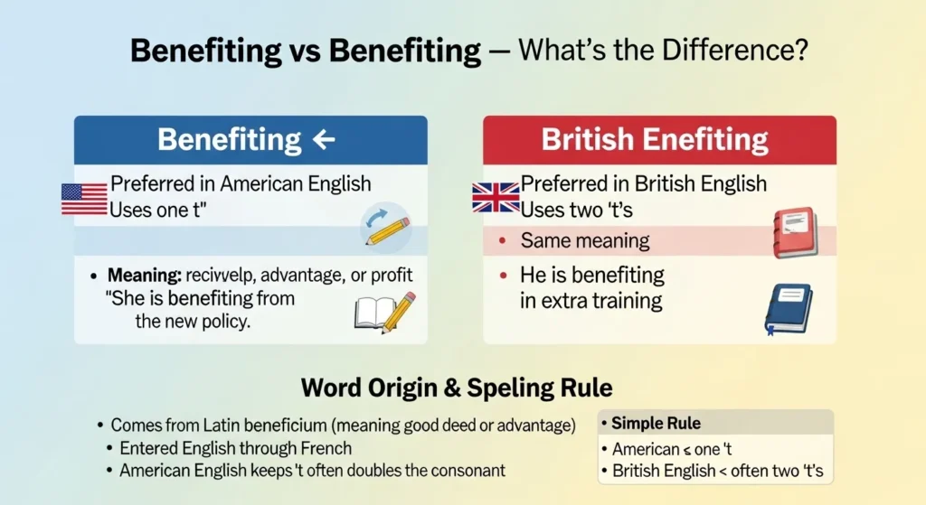 The Origin of Benefitting or Benefiting