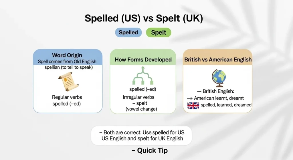 The Origin of Spelled or Spelt
