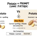 potato vs potatoe