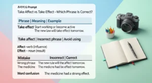 take affect or take effect