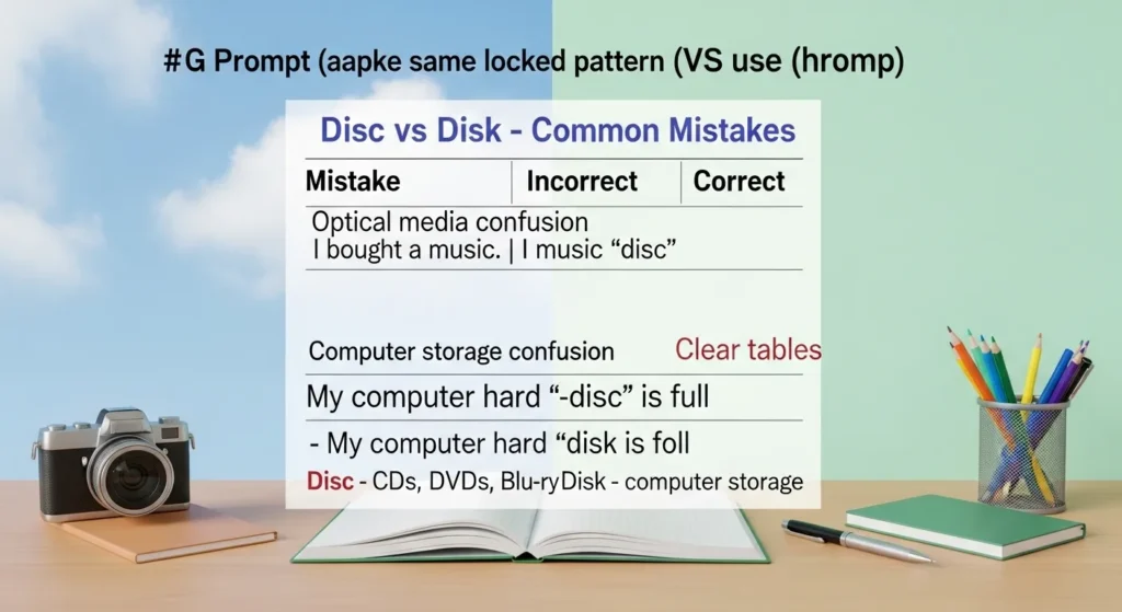 ❌ Common Mistakes with Disc or Disk