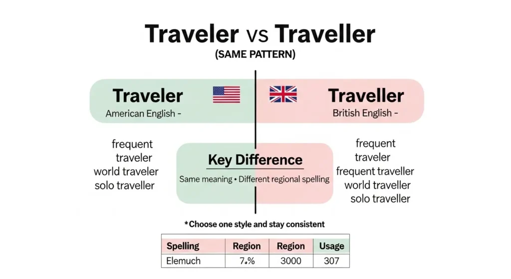 ❌ Common Mistakes with Traveler vs Traveller