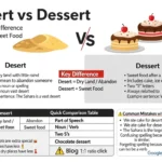 desert vs dessert grammar difference