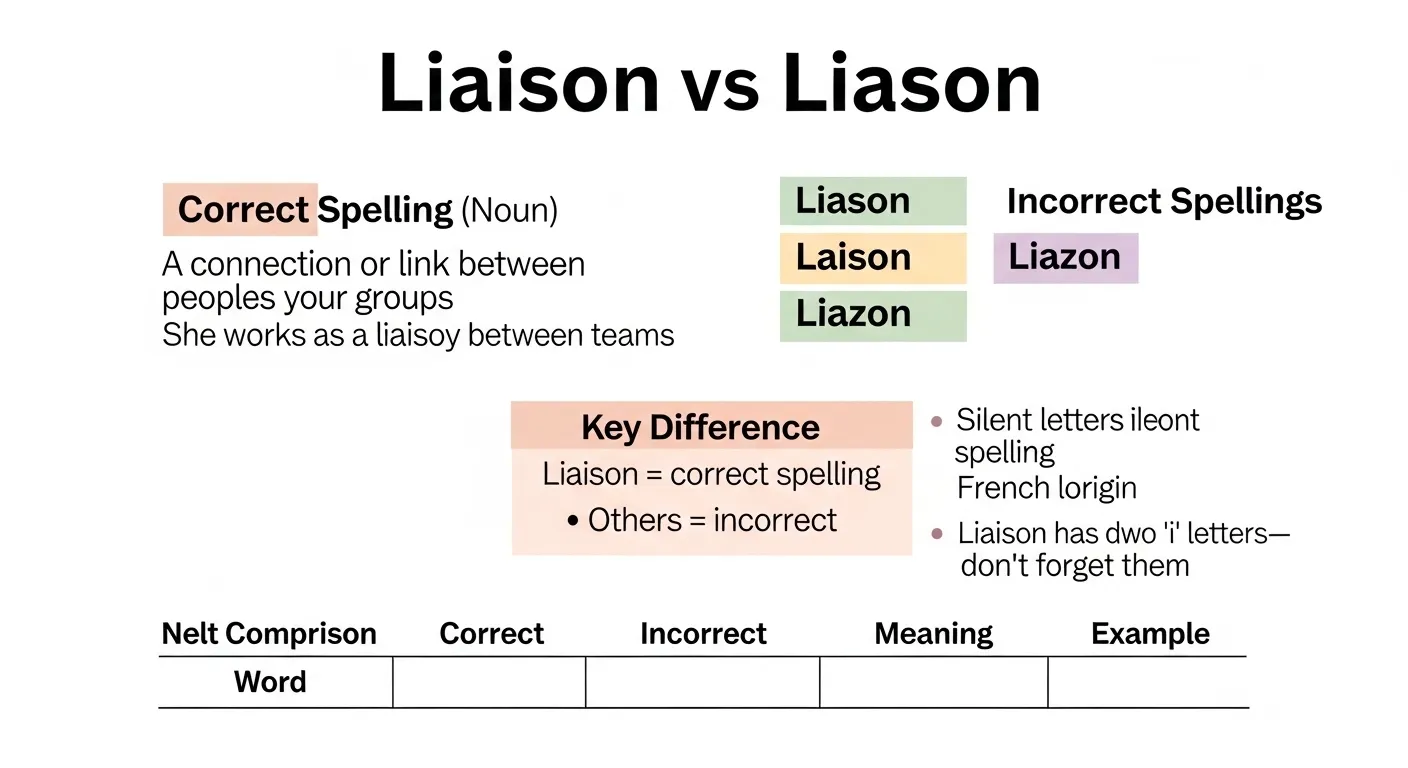 liason vs liaison