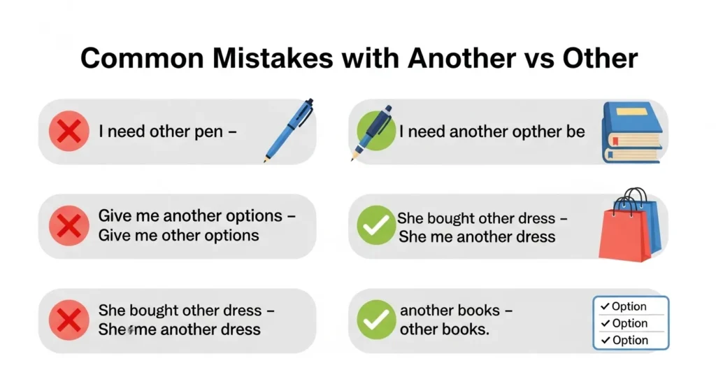 ❌ Common Mistakes with Another vs Other